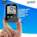 Kit Completo Diabetes: Estojo Organizador Portátil + Medidor de Glicemia G-Tech Lite com Tiras e Lancetas Controle sua glicemia com segurança e praticidade em qualquer lugar