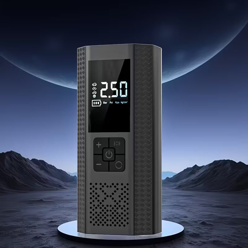 Bomba de ar portátil para pneus, 150PSI, com medidor de pressão de pneus, LED, 3x mais rápido, inflador inteligente sem fios para carros, motocicletas, bicicletas, bolas, etc.