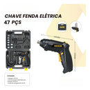 Caixa De Ferramentas Completa Parafusadeira Recarregável