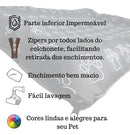 Colchonete Cama Cachorro Gato Caminha Pet 90x63 Cm Tam Gg