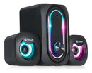Caixa De Som Gamer 2.1 Bluetooth Usb Pc Computador Tv KNUP 3 em 1