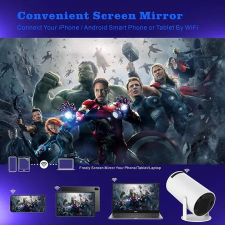 Projetor HY300 Original Portátil Smart Android 11 4K Ultra HD HDMI Wifi Bluetooth Alto Falante Embutido  4.8  3,4mil Avaliações