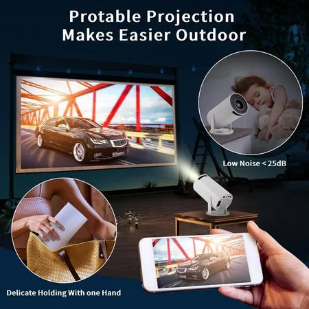 Projetor HY300 Original Portátil Smart Android 11 4K Ultra HD HDMI Wifi Bluetooth Alto Falante Embutido  4.8  3,4mil Avaliações