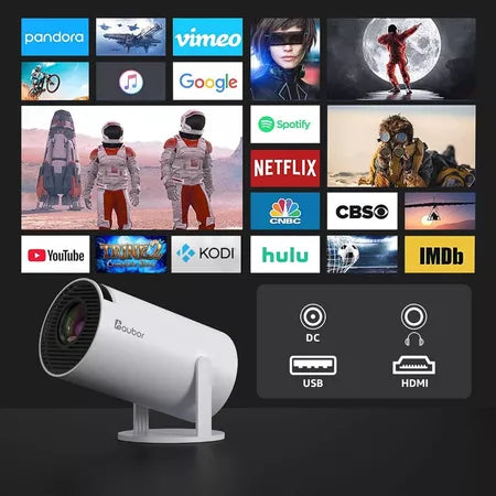 Projetor HY300 Original Portátil Smart Android 11 4K Ultra HD HDMI Wifi Bluetooth Alto Falante Embutido  4.8  3,4mil Avaliações