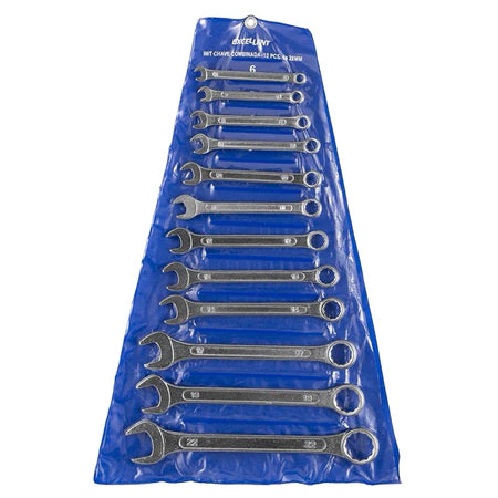 Jogo de Chave Combinada 6 a 22 mm Boca e Estrela com 12 Peças 1WT Eda/Excellent