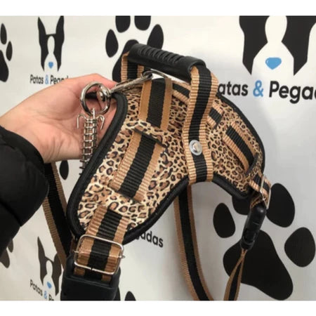 Coleira Peitoral Guia com Amortecedor Peiteira Para Cachorros Fortes
