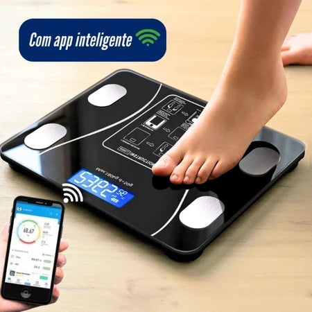 Balança Digital Profissional Medidora Corporal Bioimpedância até 180kg