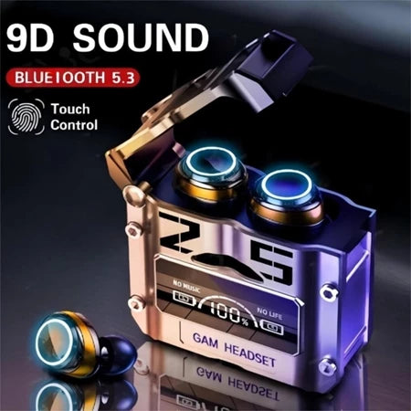 Fone De Ouvido TWS M25 bluetooth 5.3 Sem Fio Resistente a água Stereo Sports Earbuds LED Microphone